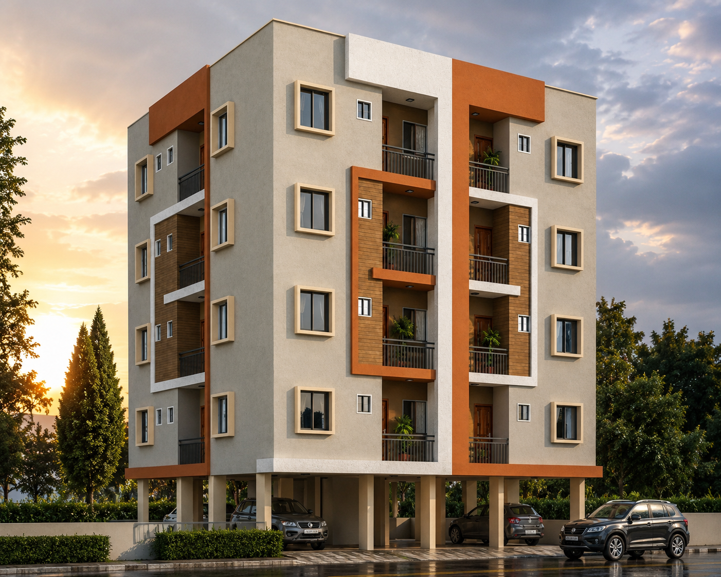 G+4 PG Building built by Ashoka Buildscape in Kharadi, Pune