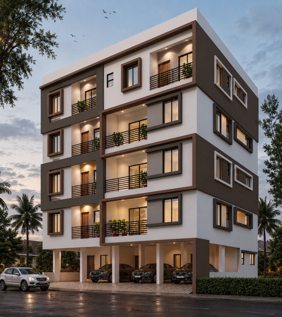 G+4 Residential Building built by Ashoka Buildscape in Wagholi, Pune